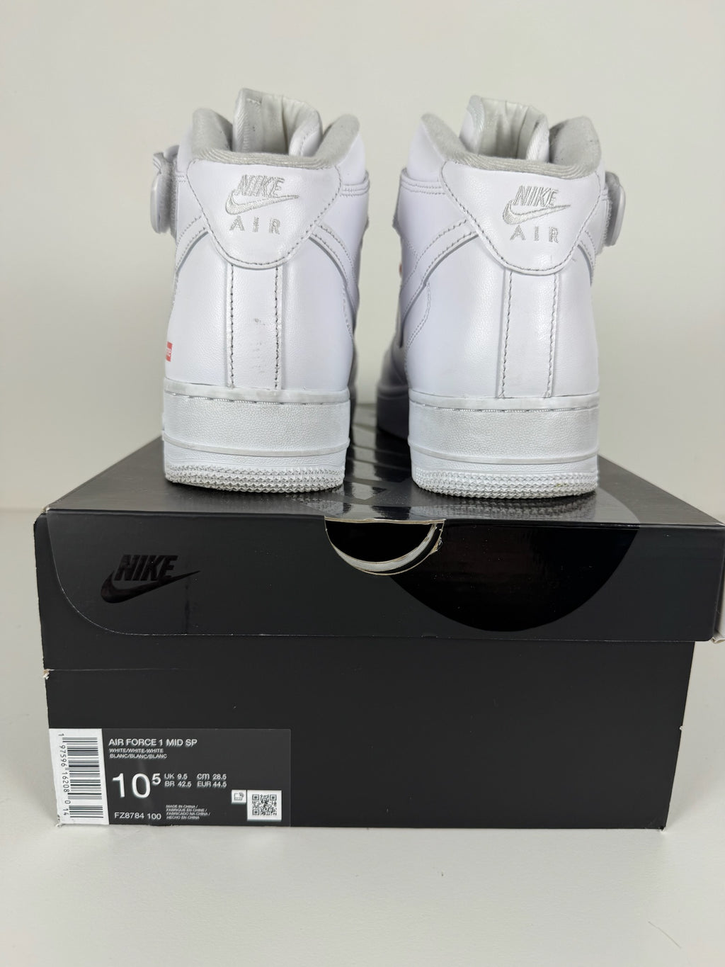 Supreme high top air forces 10.5
