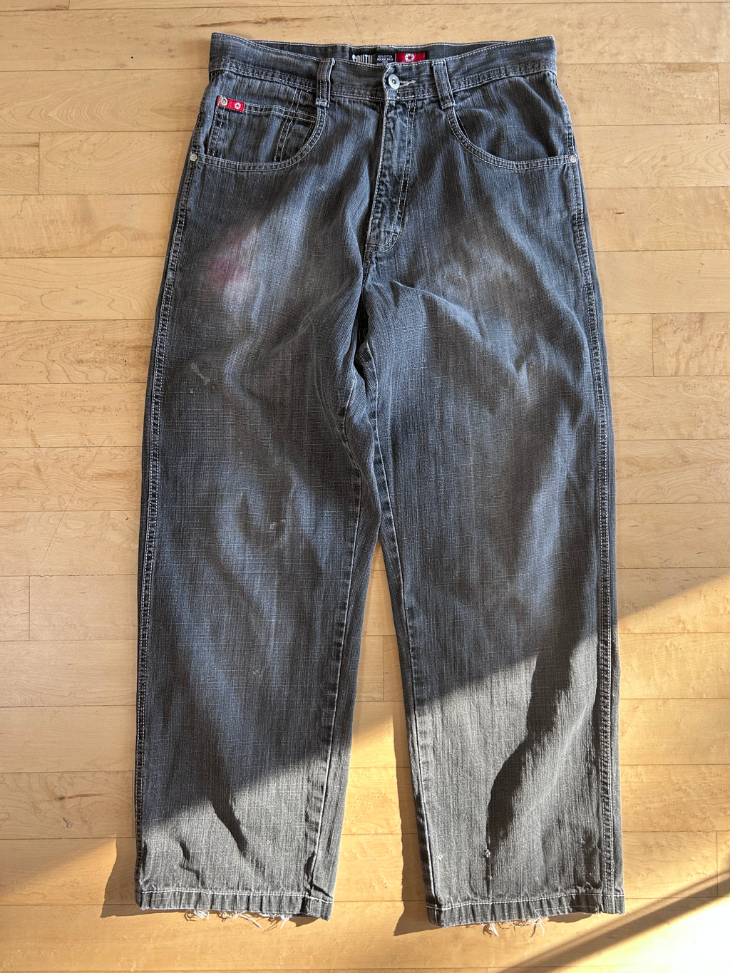Southpole red tabs 32x32 grey jeans
