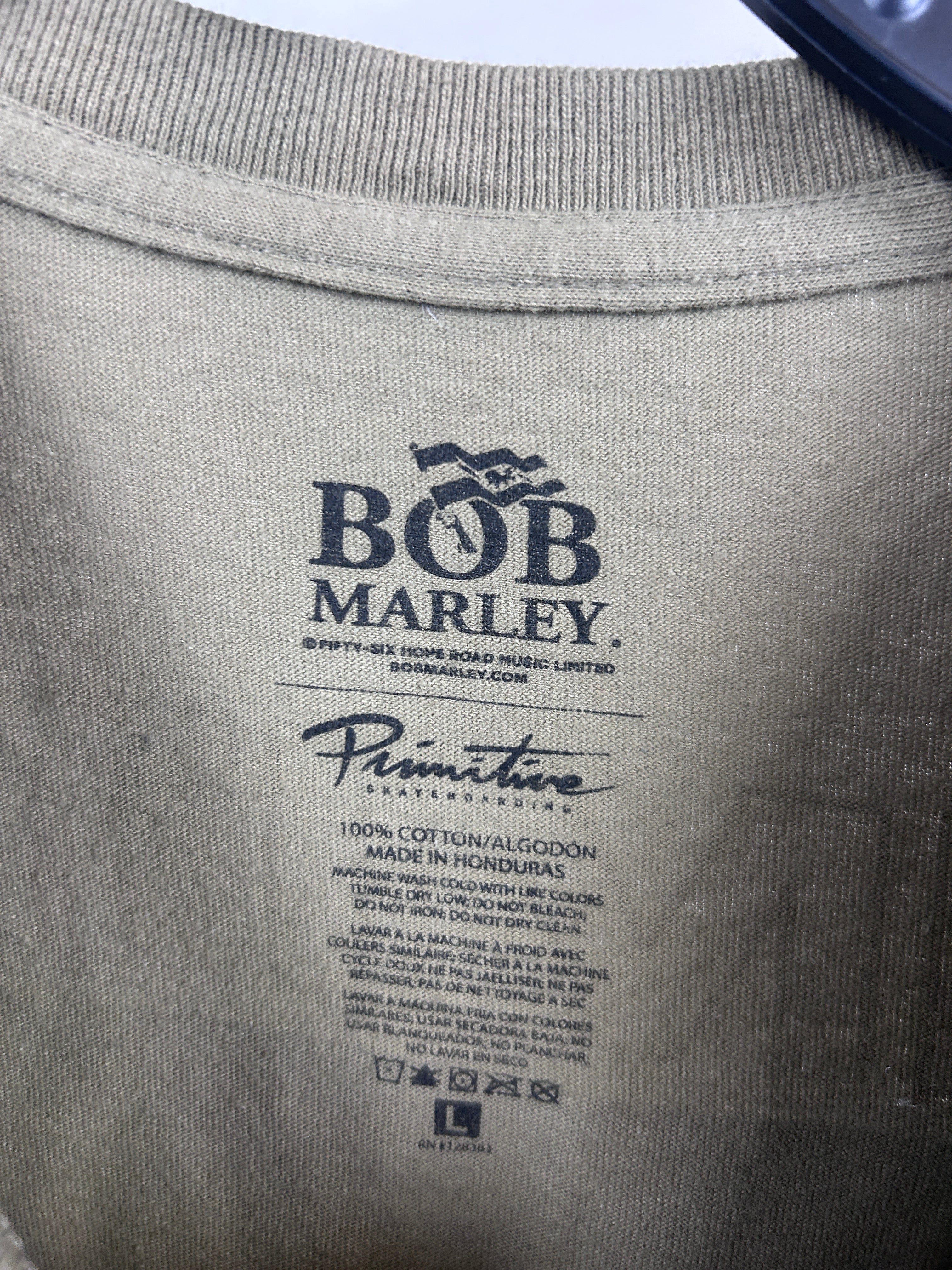 Bob Marley primitive tee size large