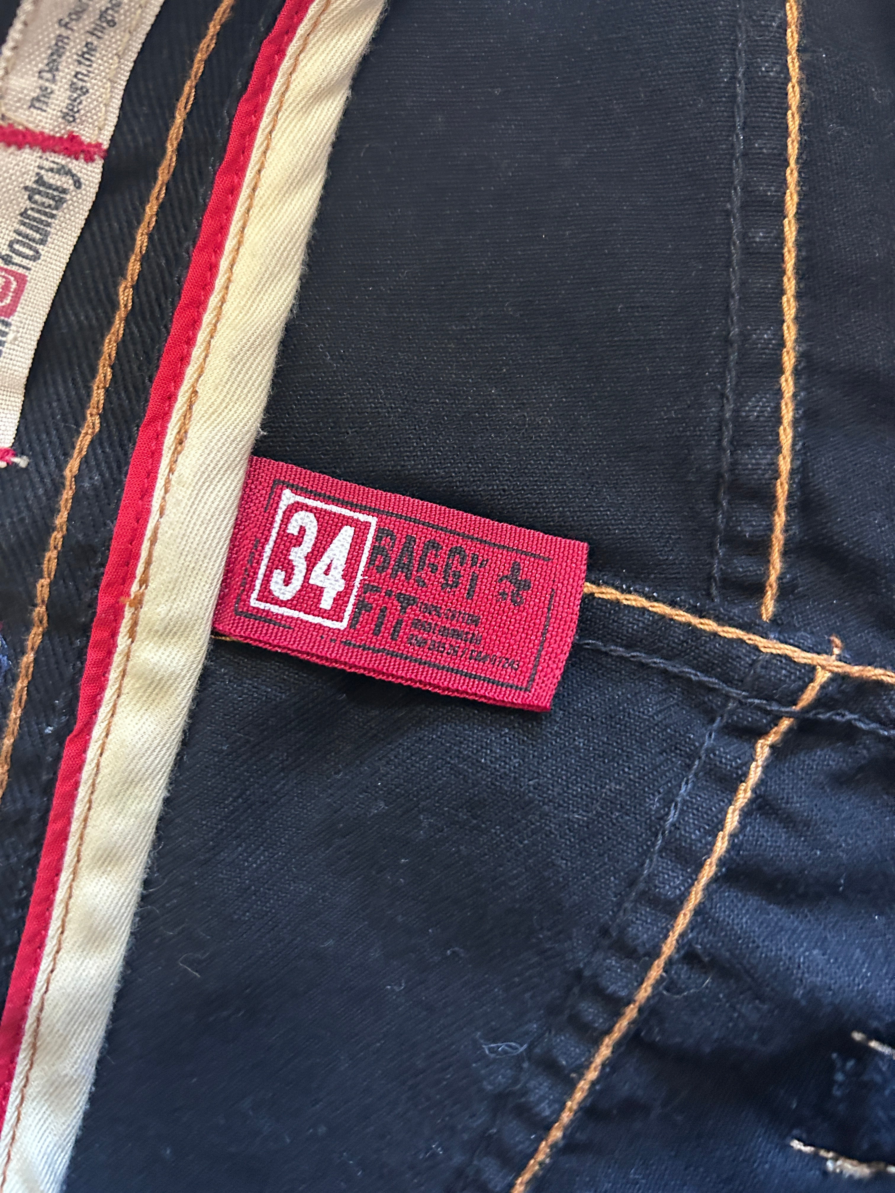 Ecko jeans 34x32 detailed black
