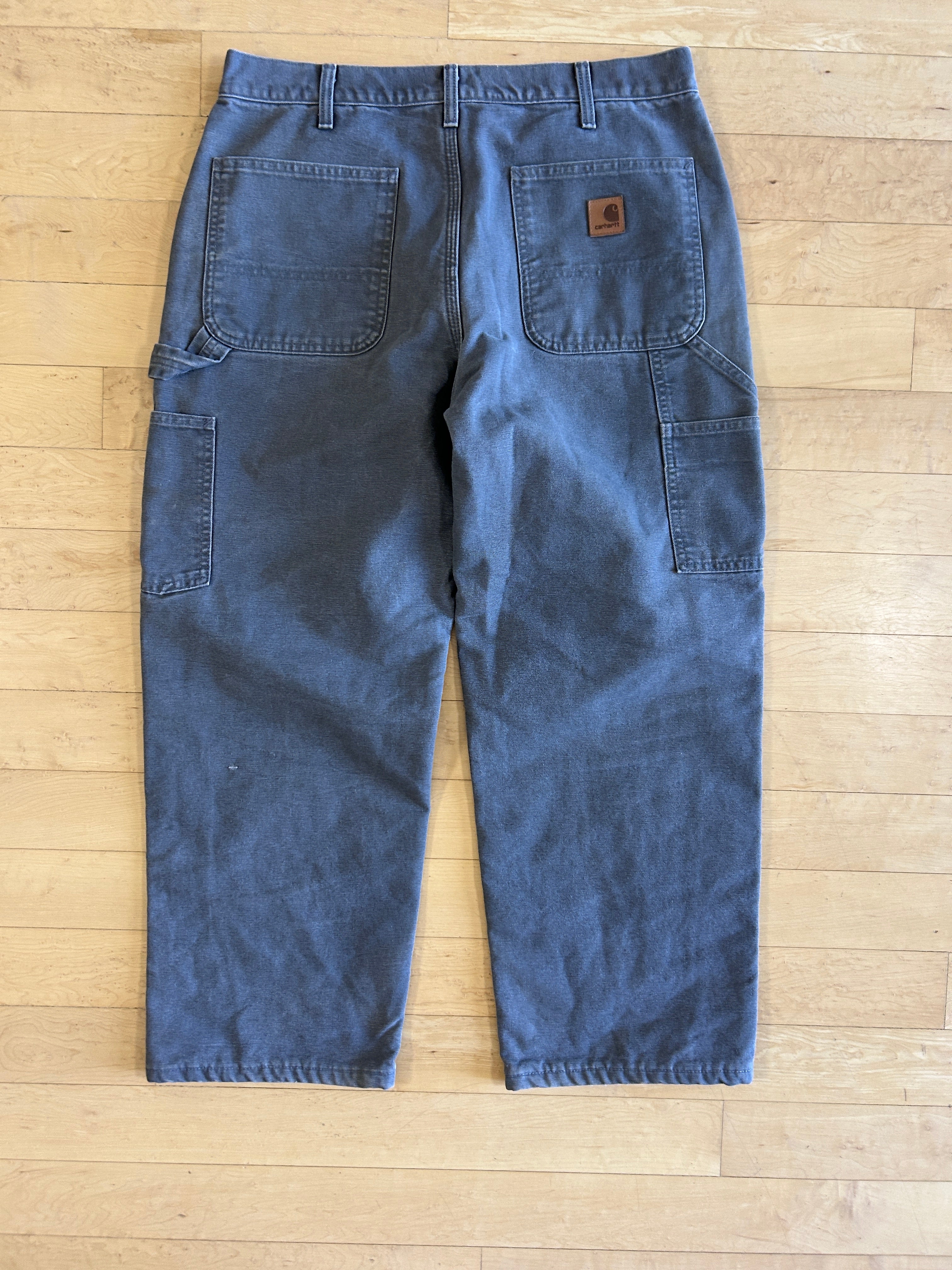 Carhartt lined jeans quality grey 34x30