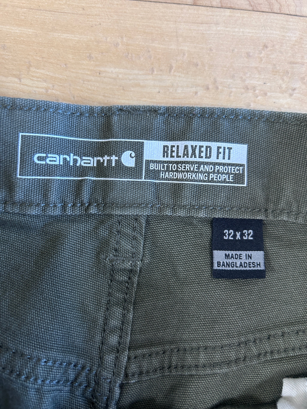Relaxed fit 32x32 green Carhartt