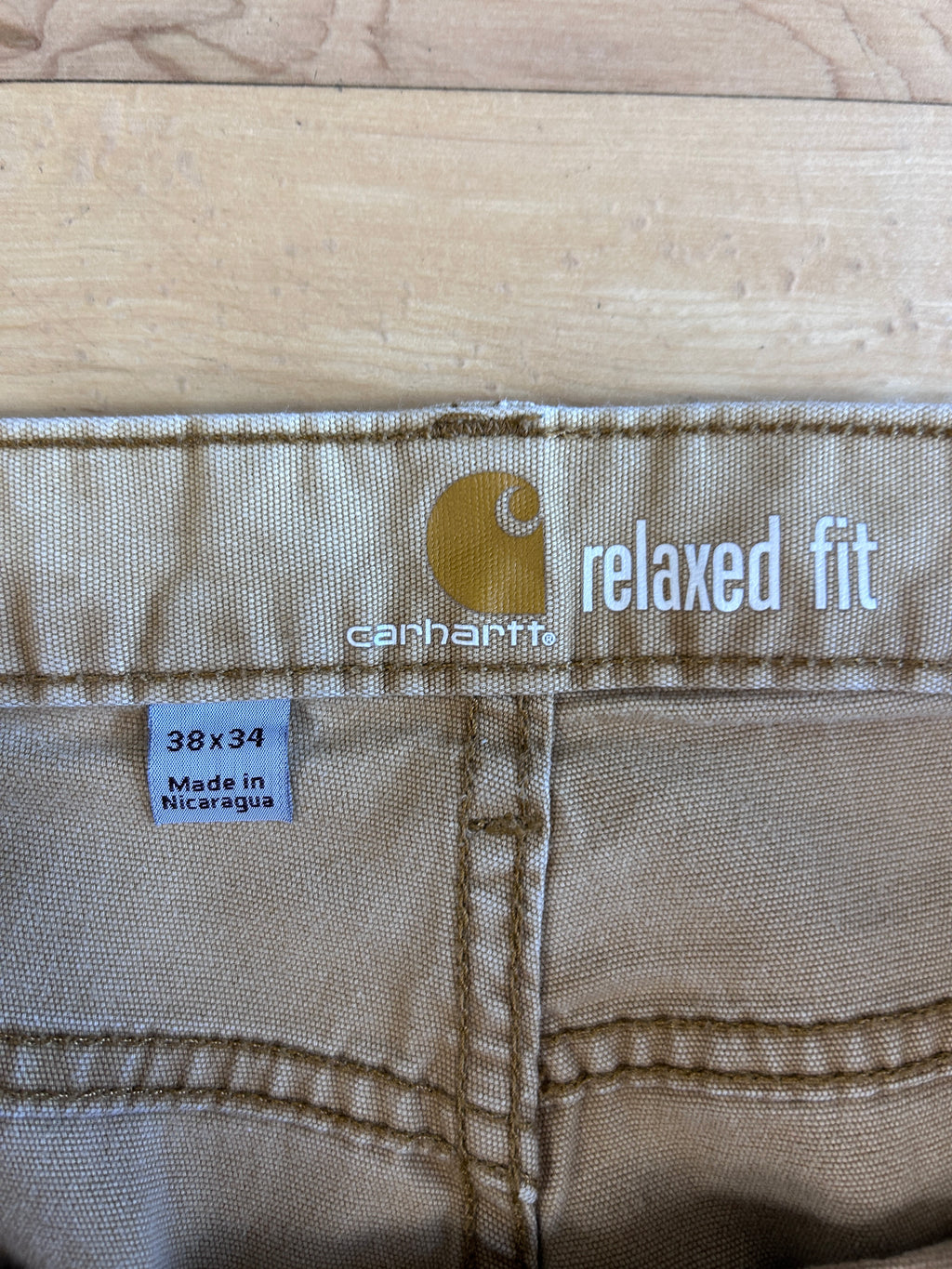 Carhartt beige jeans 38x34