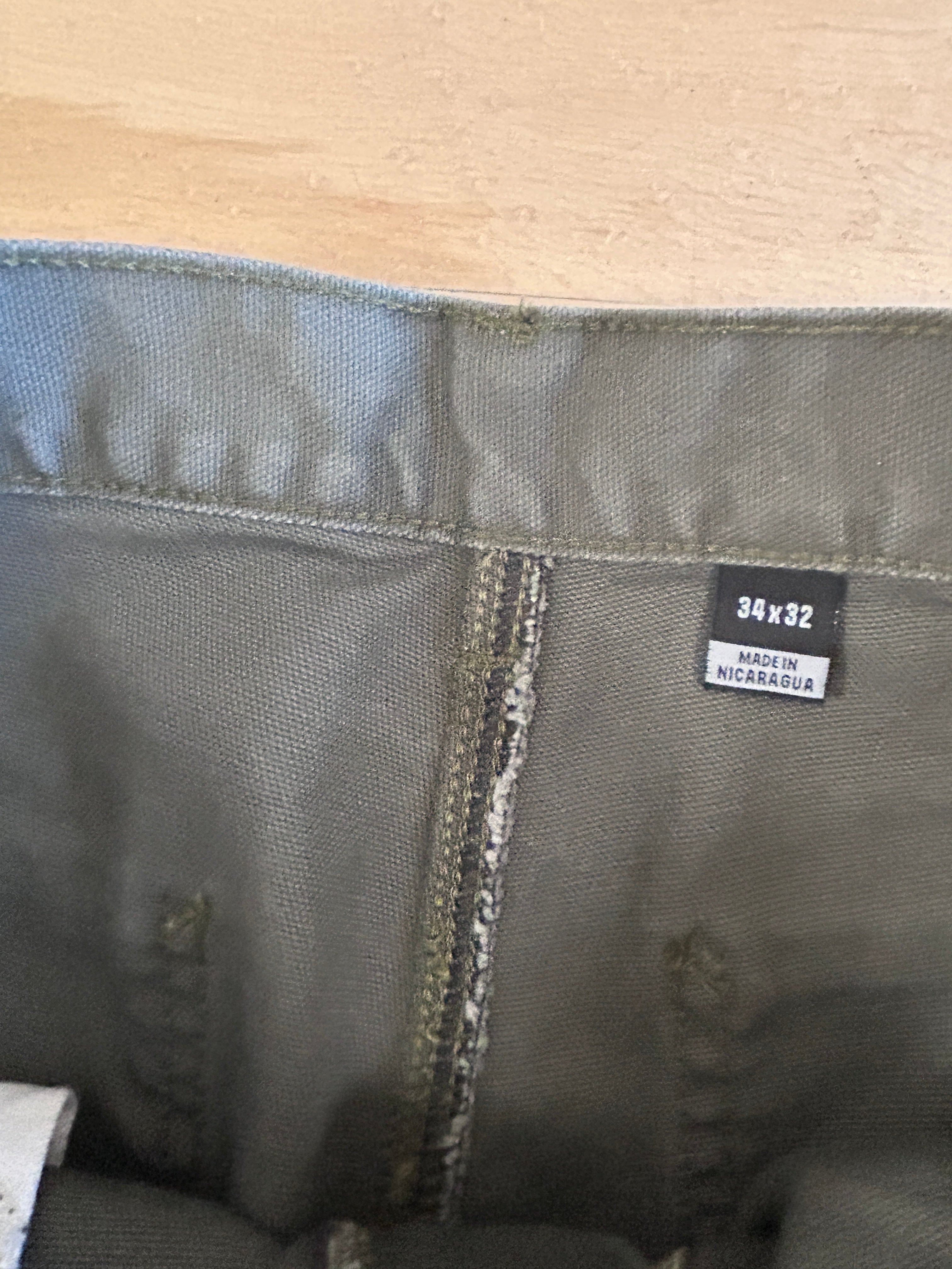Greenish blue carhartt 34x32